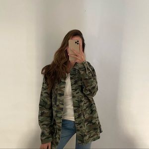 Evereve Camo studded jacket